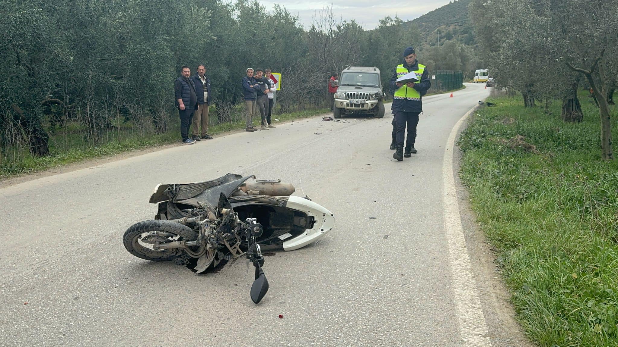 Genç adam motosiklet kazası kurbanı oldu Bursa’nın İznik ilçesinde bugün