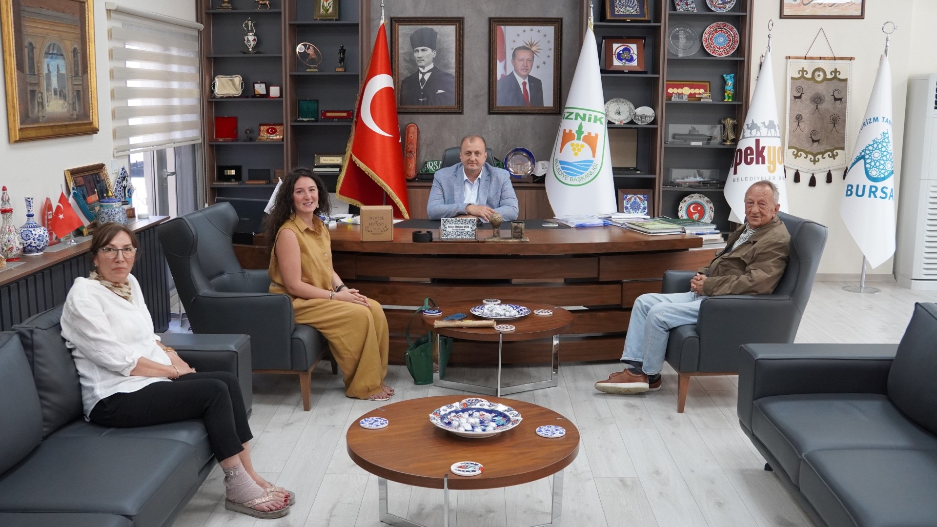 House of Hunny’den Başkan Usta’ya Ziyaret İznik Belediye Başkanı Kağan