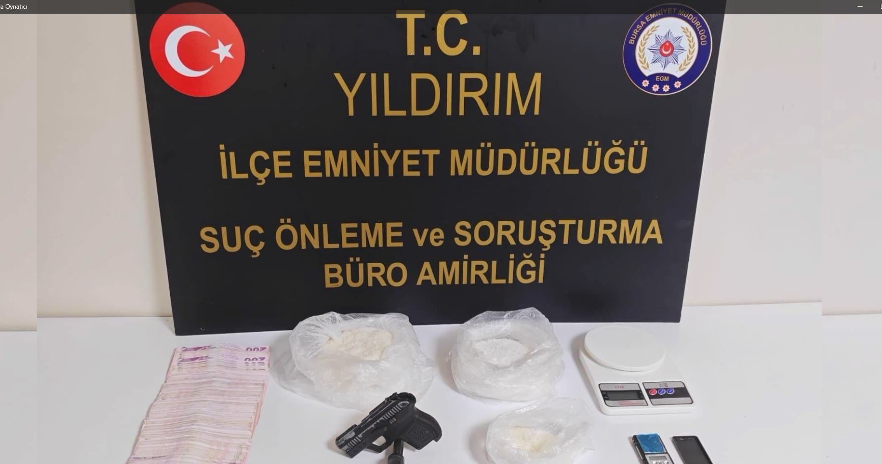 Bursa’da Uyuşturucu Ticareti Operasyonunda 1.210 Gram Metamfetamin Ele Geçirildi.  