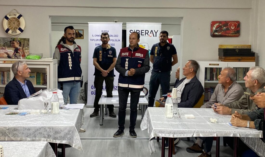 Bursa Emniyet Müdürlüğümüz Siber Suçlarla Mücadele Şube Müdürlüğümüzce