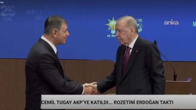 SON DAKİKA„ Cemil Tugay AKP’ye katıldı„ Rozetini Erdoğan taktı CHP’li